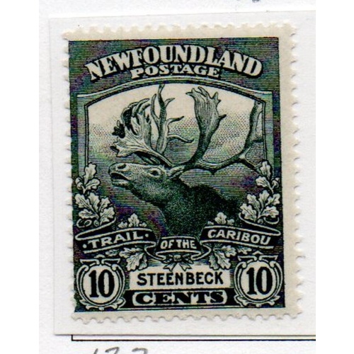 Newfoundland Sc 122 1919 10 c Caribou Steenbeck stamp mint