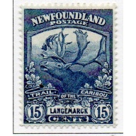Newfoundland Sc 124 1919 15 c Caribou Langemarck stamp mint