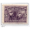 Newfoundland Sc 65 1897 5 c violet Mining stamp mint