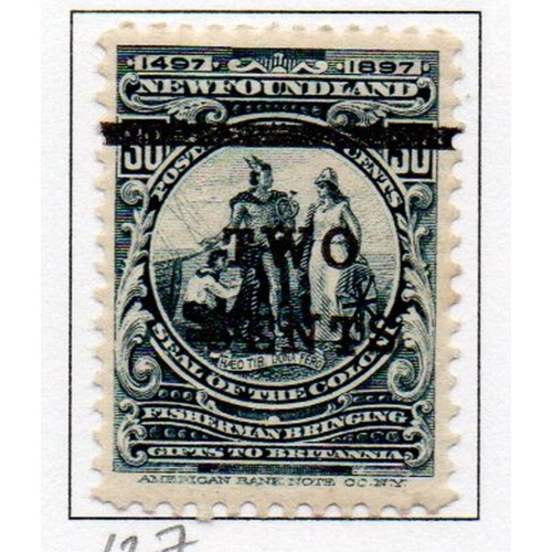 Newfoundland Sc 130 1920 3 c On 35c Iceberg stamp mint