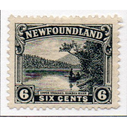 Newfoundland Sc 136 1923 6 c Upper Steadies, Humber River, stamp mint