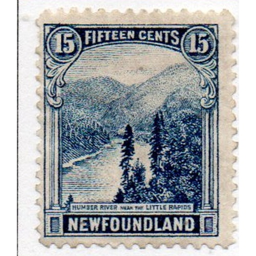 Newfoundland Sc 142 1923 15c Little Rapids stamp mint