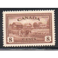 Canada Sc 268 1946 8c farm scene stamp mint NH