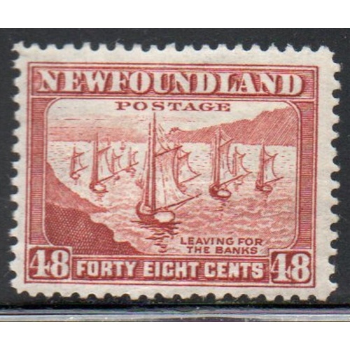 Newfoundland Sc 266 1944 48 c Fishing Fleet stamp mint