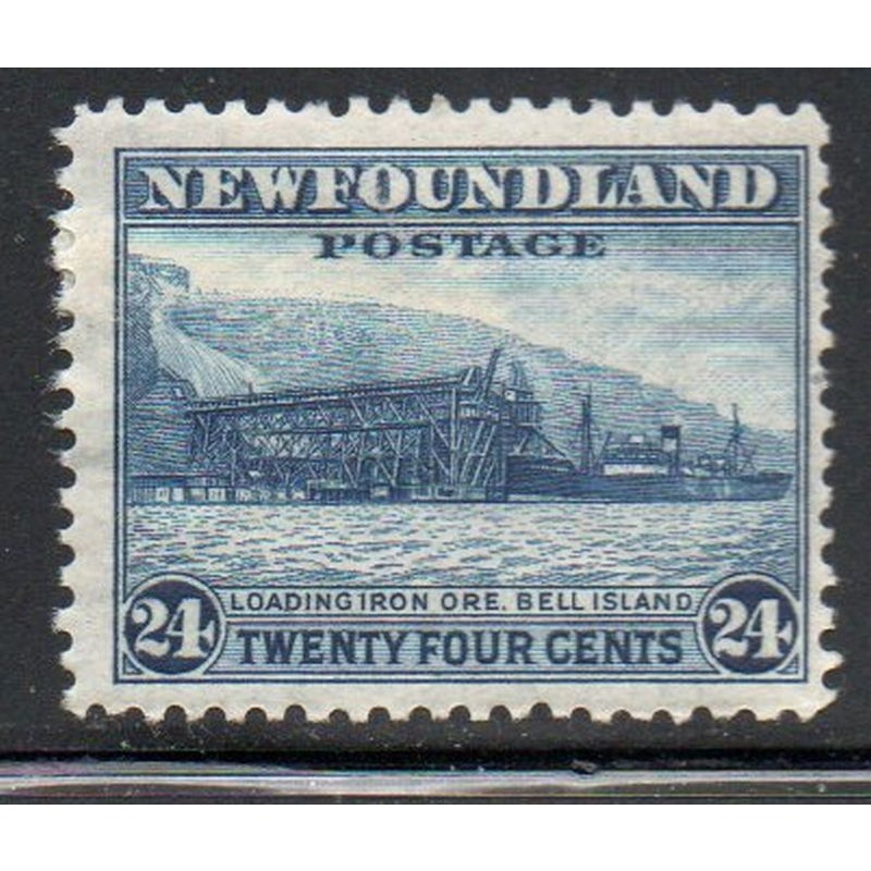 Newfoundland Sc 210 1932 24c Ore Dock Bell Island stamp mint