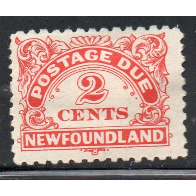 Newfoundland Sc J2 1939 2 c vermilion postage due stamp stamp mint
