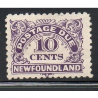 Newfoundland Sc J6 1939 10 c dark violet postage due stamp mint