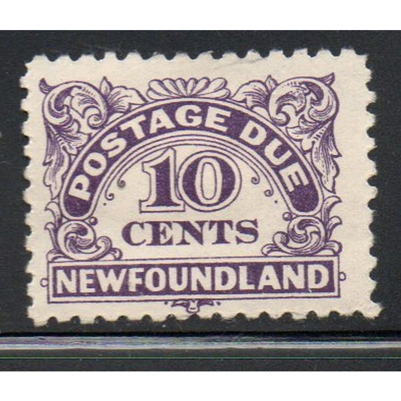 Newfoundland Sc J6 1939 10 c dark violet postage due stamp mint