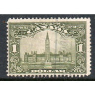 Canada Sc 159 1929 $1 Parliament Building stamp used