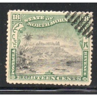 North Borneo Sc 87 1897 88 c Mt Kinabalu stamp used