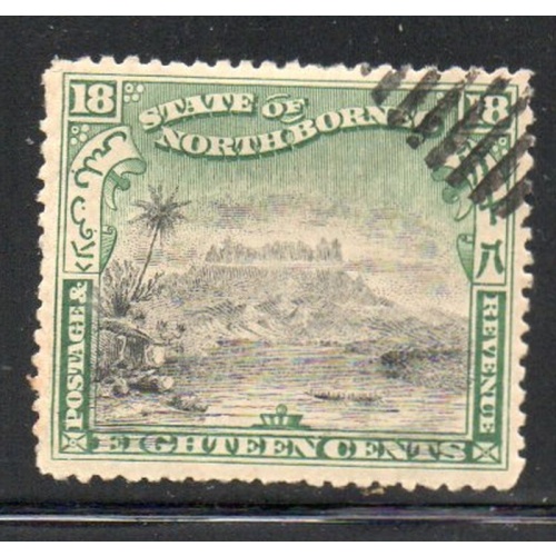 North Borneo Sc 87 1897 88 c Mt Kinabalu stamp used