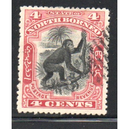 North Borneo Sc 104 1900 Orangutang  stamp used
