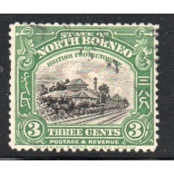 North Borneo Sc 169 1926 3 c Railway Station  stamp used