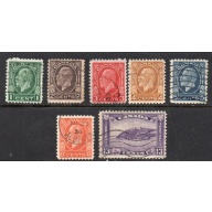Canada Sc 195-201 1932 G V Medallion issue stamp set used