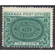 Canada Sc E1 1898 10c Special Delivery stamp mint NH