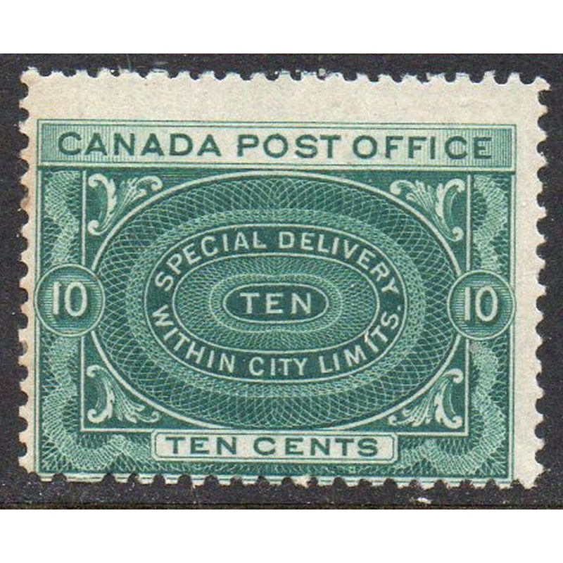 Canada Sc E1 1898 10c Special Delivery stamp mint NH