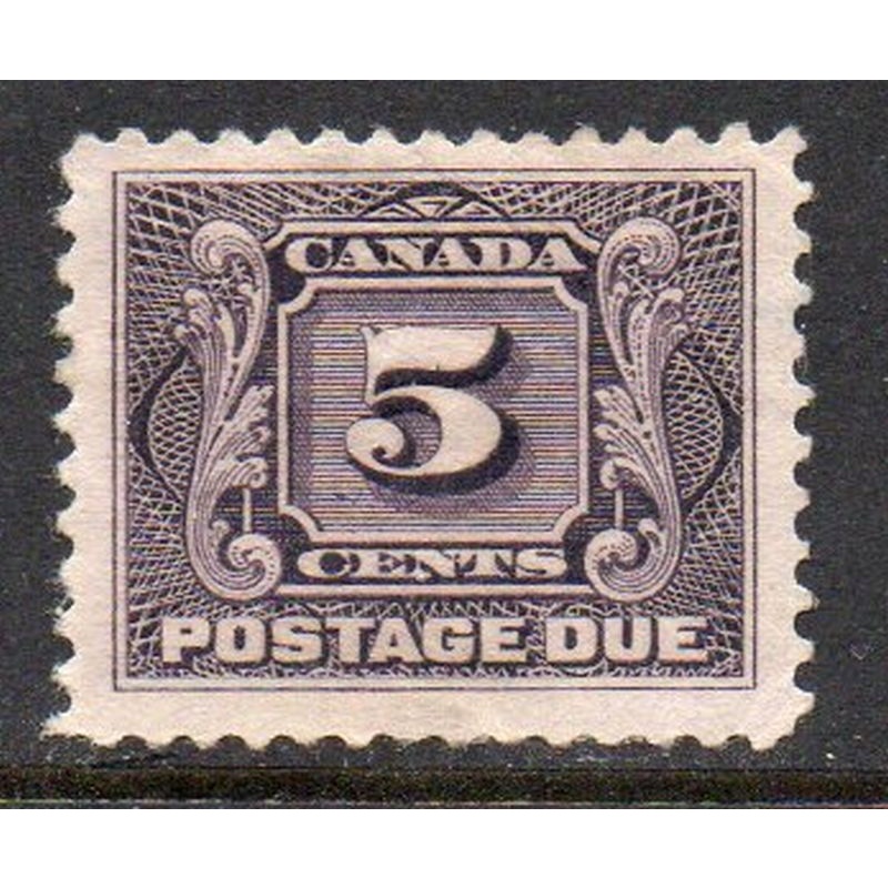 Canada Sc J4 1906 5 c violet Postage Due stamp  mint