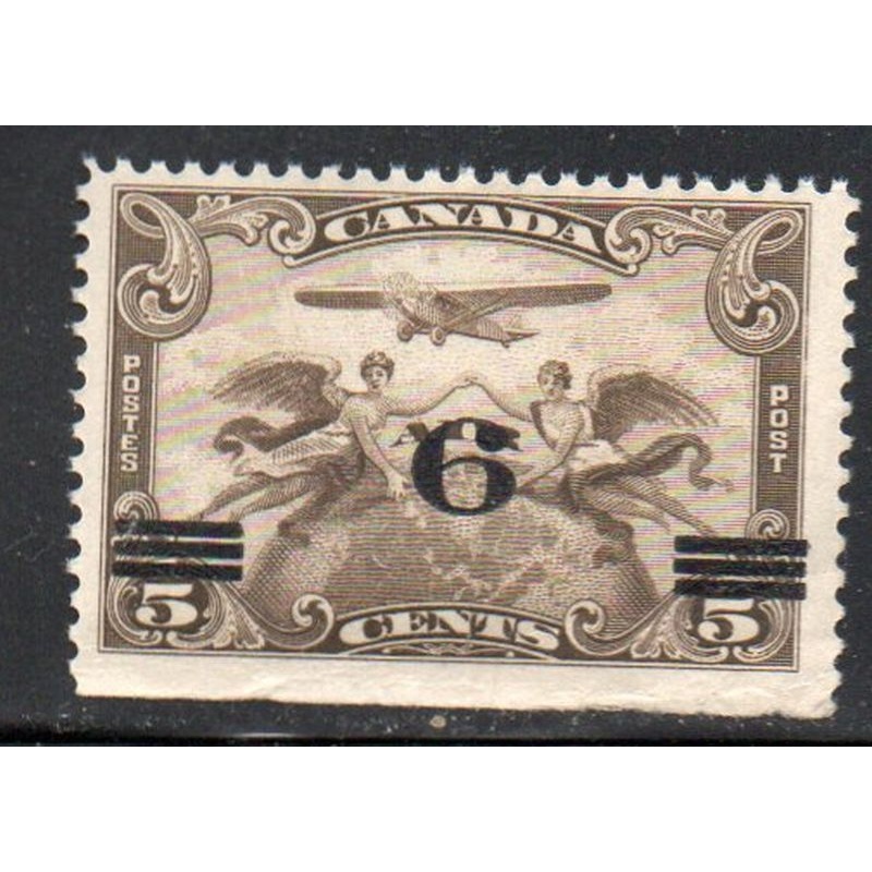 Canada Unitrade Cii 1932 Shifted 6 c overprint airmail stamp mint NH