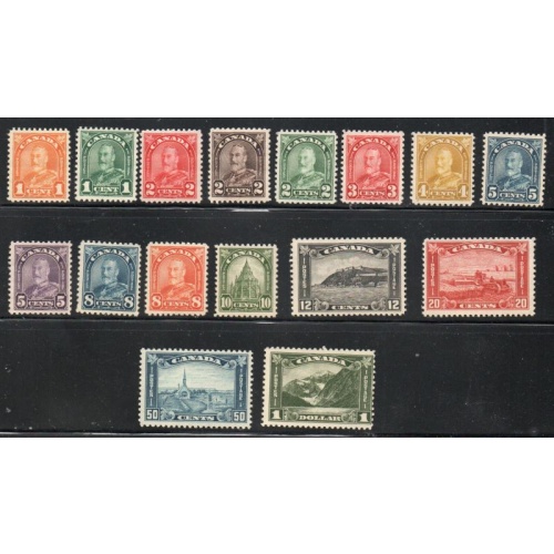 Canada Sc 162-177 1930 G V Arch issue stamp set mint most NH