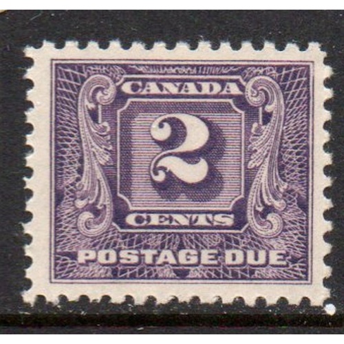 Canada Sc J7 1930 2 c dark violet Postage Due stamp  mint