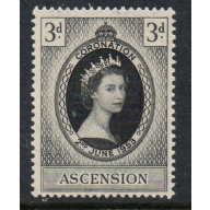 Ascension Sc 61 1953 Coronation QE II stamp mint