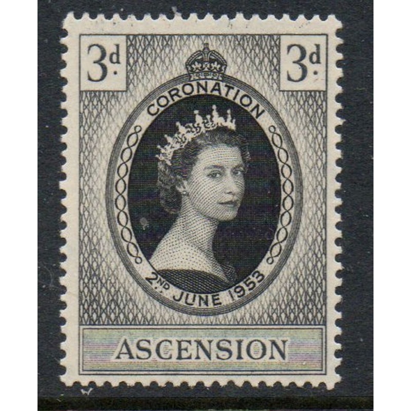 Ascension Sc 61 1953 Coronation QE II stamp mint