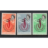 Ascension Sc 115-117 1968 Human Rights Year stamp set mint NH