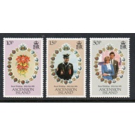 Ascension Sc 294-296 1991 Royal Wedding Charles & Diana stamp set mint NH