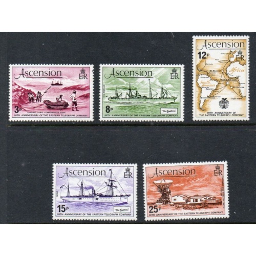 Ascension Sc 242-246 1979 Eastern Telegraph Co  stamp set mint NH