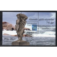 Aland Finland Sc 137 1997 75th Anniversary Autonomy stamp sheet used