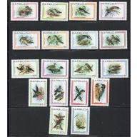 Barbuda Sc 431-448 1980 Birds long stamp set mint NH