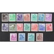 Germany DDR Sc 187-204 1953-54 long stamp set mint