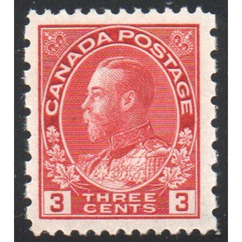 Canada Sc 184 1931 3 c George V Admiral issue stamp perf 12 x 8 mint