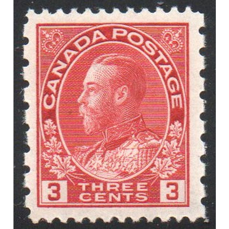 Canada Sc 184 1931 3 c George V Admiral issue stamp perf 12 x 8 mint
