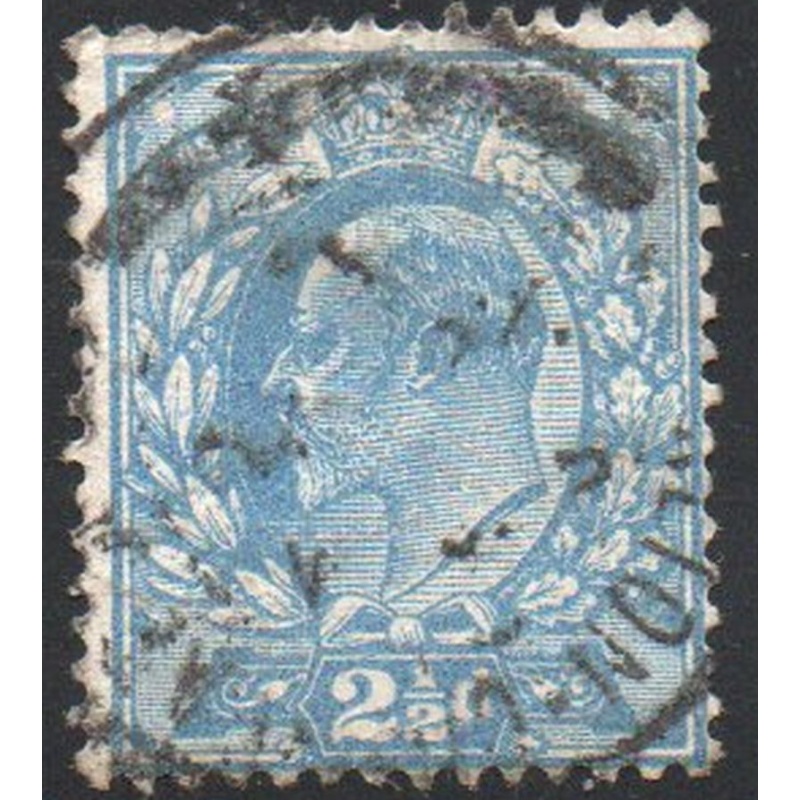 Great Britain Sc 131 1902 2 1/2 d ultra Edward VII stamp used