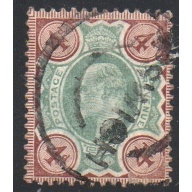 Great Britain Sc 133 1902 4d gray brown & green Edward VII stamp used