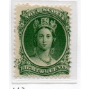 Nova Scotia Sc 11a 1860 8 1/2c green on white paper Victoria stamp mint NH