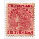 Prince Edward Island Sc 13 1872 3 c rose Victoria stamp mint