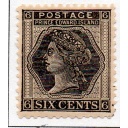 Prince Edward Island Sc 15 1872 6 c black Victoria stamp mint