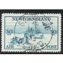 Newfoundland Sc C15 1933 30c Spotting the Herd airmail stamp used