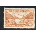 Newfoundland Sc C17 1933 75c Land of Gold airmail stamp used