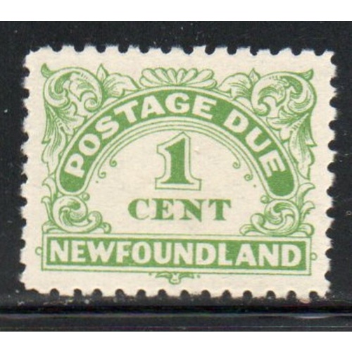 Newfoundland Sc J1a 1c Postage Due stamp perf 10-10 1/2 mint