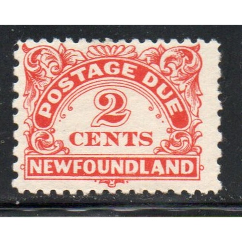 Newfoundland Sc J2a 2c Postage Due stamp perf 11 x 9 mint
