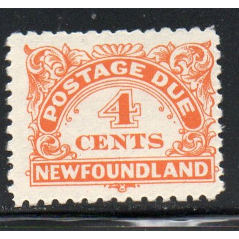 Newfoundland Sc J4a 4c Postage Due stamp perf 10 - 10 1/2 mint