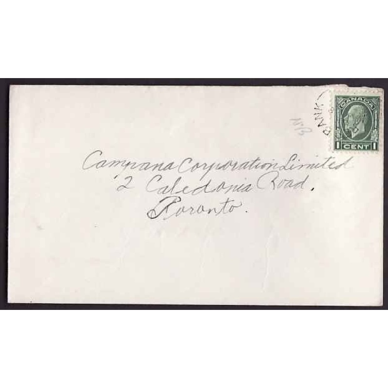Canada-cover #10283 - 1c KGV medallion - Red Bank, NB - Oc 8 193?