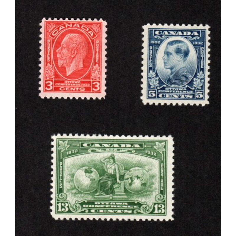CANADA MNH SET IMPERIAL ECONOMIC CONFERENCE SCOTT # 192 - 194