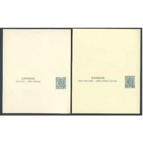 Canada-cover #5794-1c KGVI-1c KGVI reply card postal stationery-P67d unused -