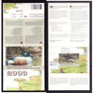 Canada-Unitrade#FWH19-unused NH Federal Wildlife Habitat booklet-Birds-Northern