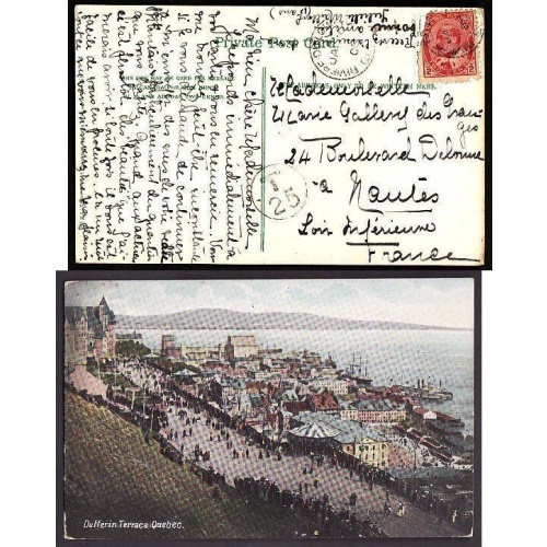 Canada-cover #10171-2c Edward on a divided back p/c not allowed and charg