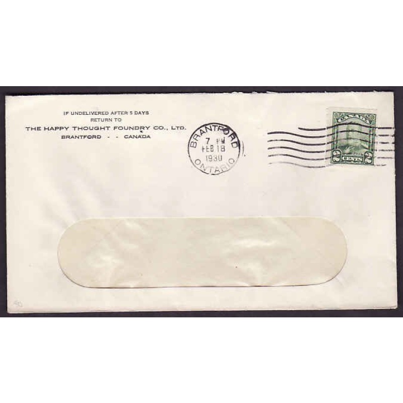 Canada-#9410 -  2c KGV scroll coil[#161]-Brant Cnty-Brantford,Ont- Feb
